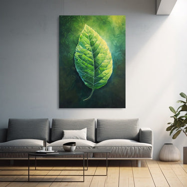 Peinture Feuille Verte